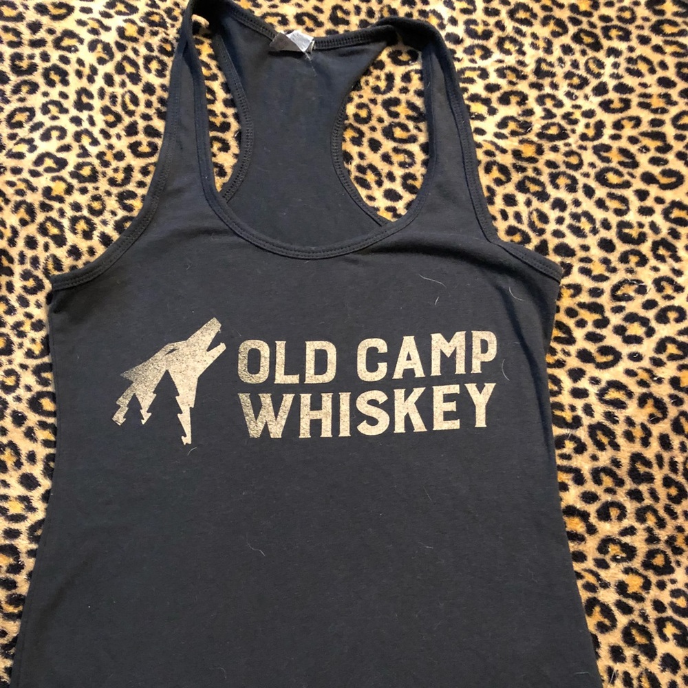 Old camp whiskey tank top